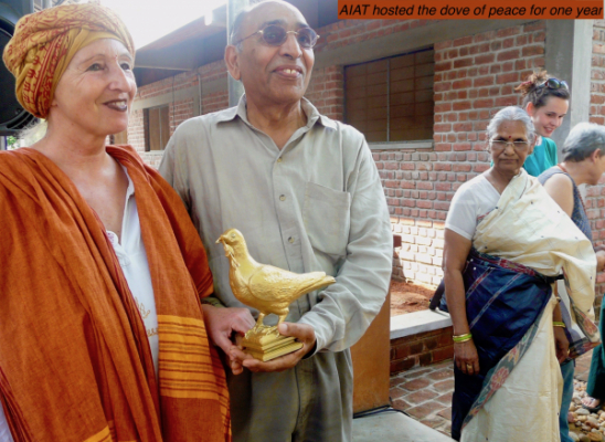 AIAT hosted the dove of peace for one year