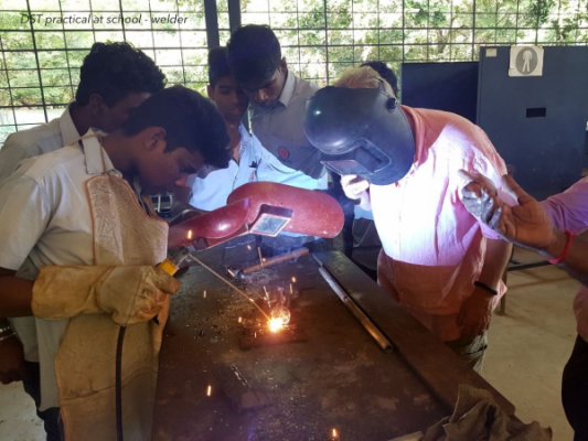 DST practical part at school - welder