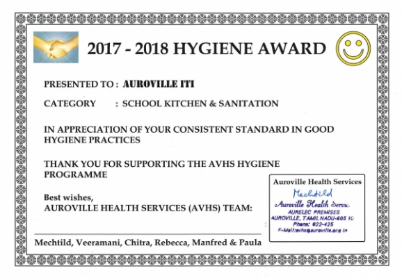 Hygiene award