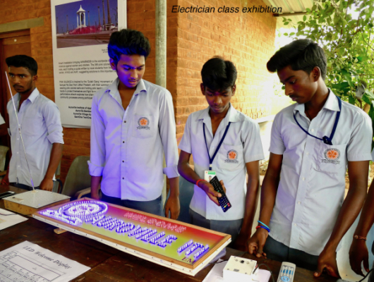 LED name board by electronic students