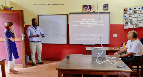 Teacher Training on new methods of actively involving students in the classroom led by Angelika