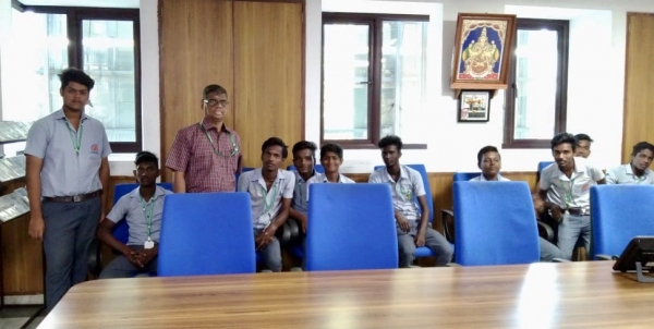 The 1st time on the executive floor of the Grace company