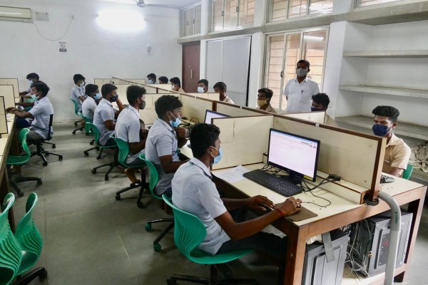 Three observer and one IT nominee were taking care that the examinations were conducted smoothly