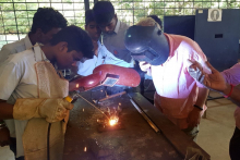 DST practical part at school - welder